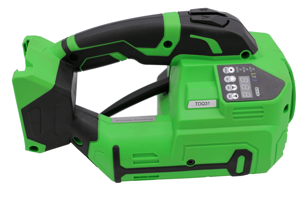 Battery operated strapping tool