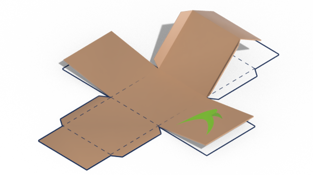 Box cut-out outline